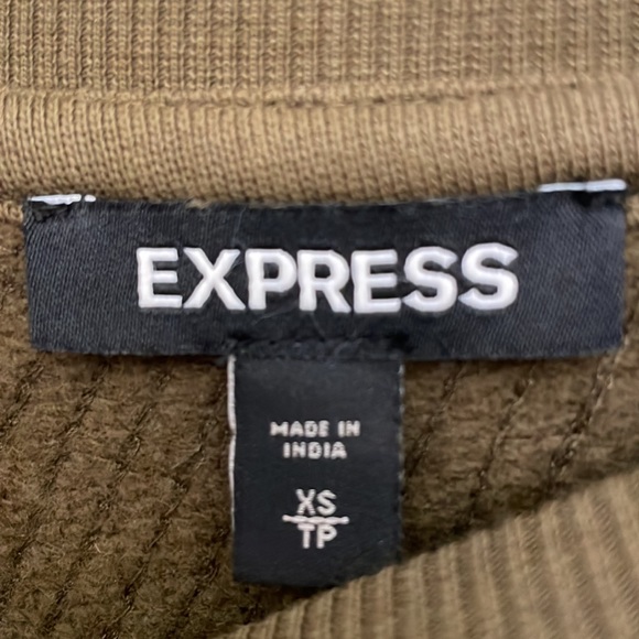 Express upscale sequin long sleeve sweatshirt - Picture 5 of 8